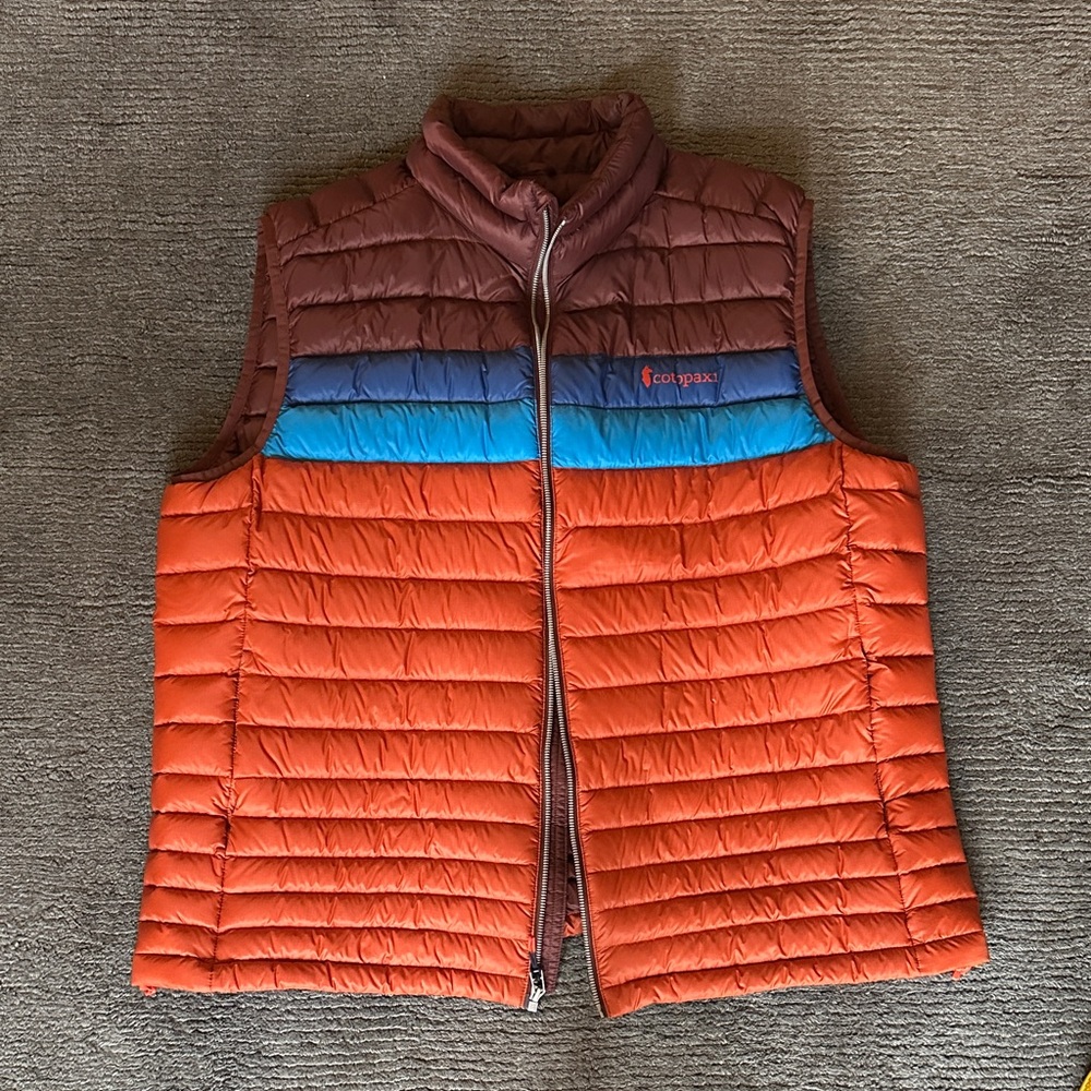 Cotopaxi Colorful Striped Puffer Vest
